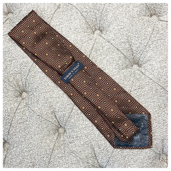 💕Beautiful Brown Today’s Man Silk Tie💕 - Picture 3 of 11